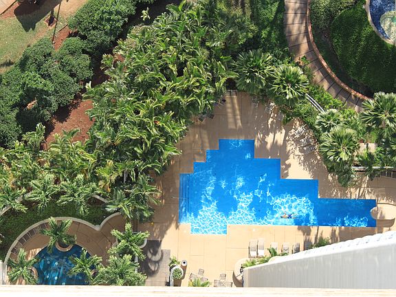 Pool view from condo