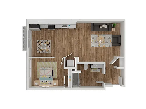 Floor plan One Bedroom