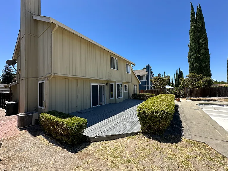 Large backyard