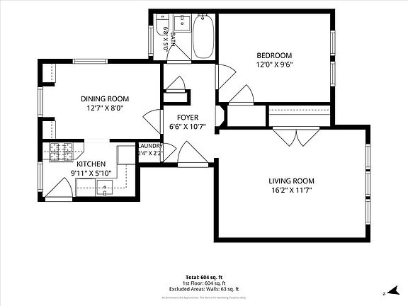 2nd image of 7223 Adams St APT 3
