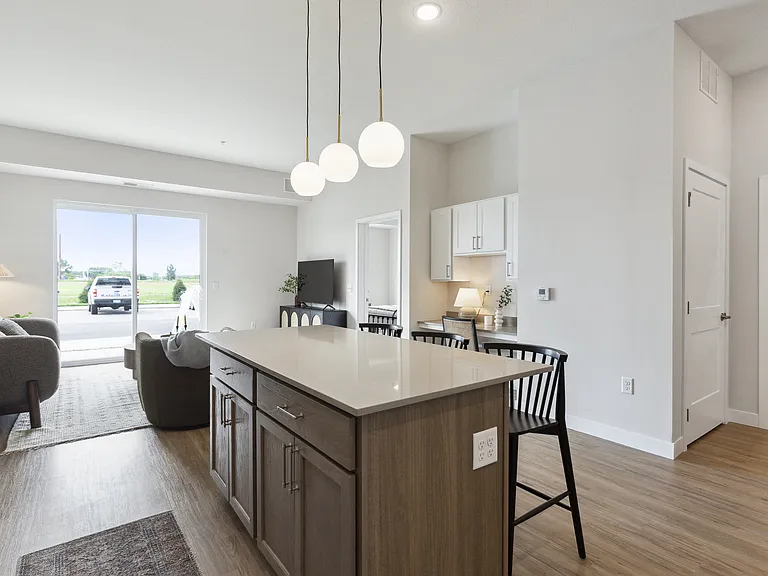 Kitchen and Living Room
