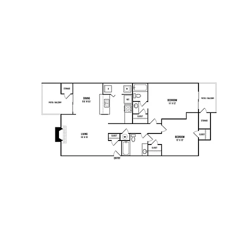 Floor plan B2 Renovated