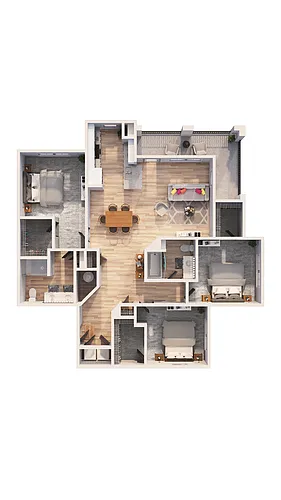Floor plan C2D