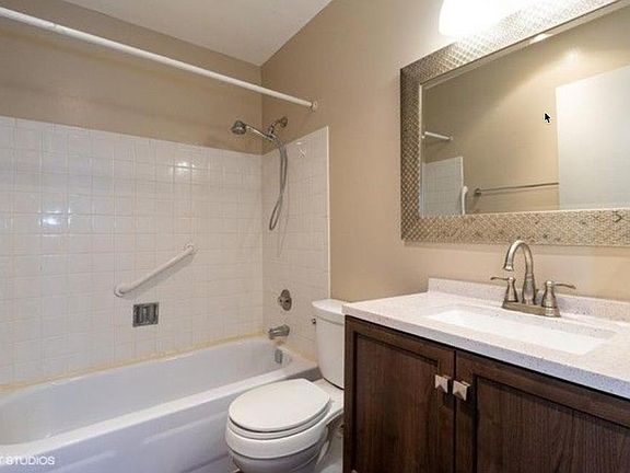Full Second bath. Shower over tub.
