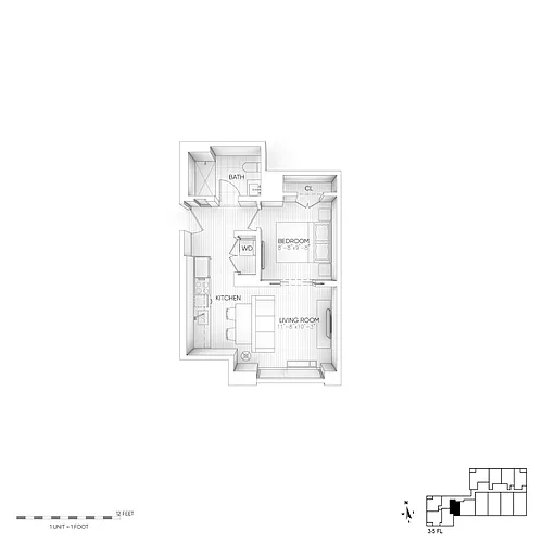 Floor plan 305-505 Income Restricted