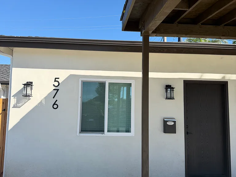 front the house with covered parking