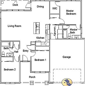 Floor Plan - 3 Bed/ 2 Bath
