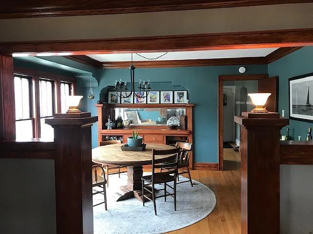 Dining room with original built-ins