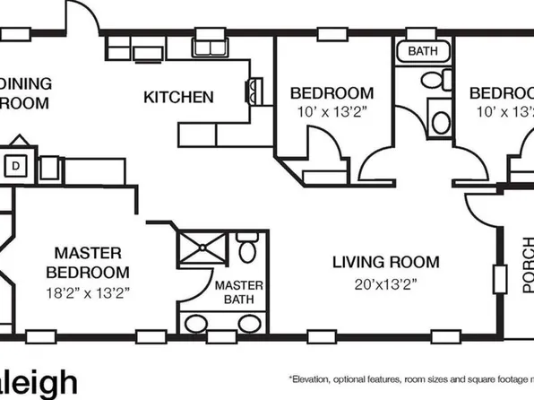 Raleigh Plan, Oak Bend