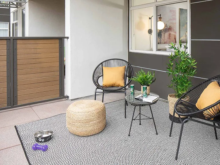 Private Apartment Patio/Balcony
