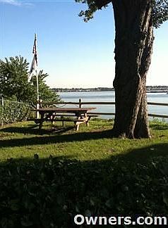 View of front yard on the water
