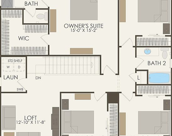 Second Floor 4 br 2 ba