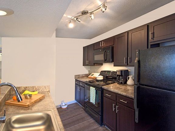 Upgraded Kitchen with Black Appliances