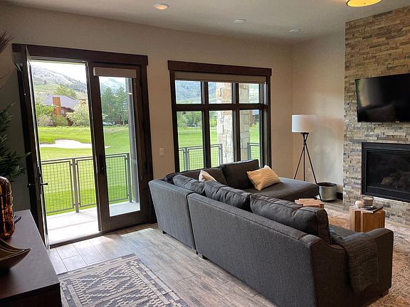 French doors to balcony.