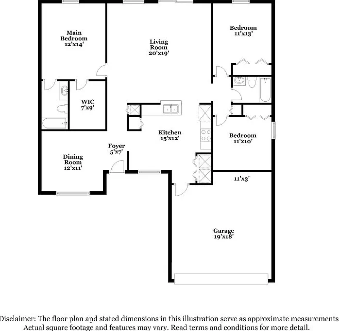 3 bed, 2.0 bath, 1460 sqft, $1,930 — Photo 2