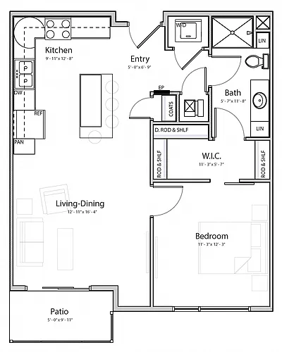 Floor plan Bliss (B1.3)