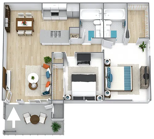 Floor plan Portola - B