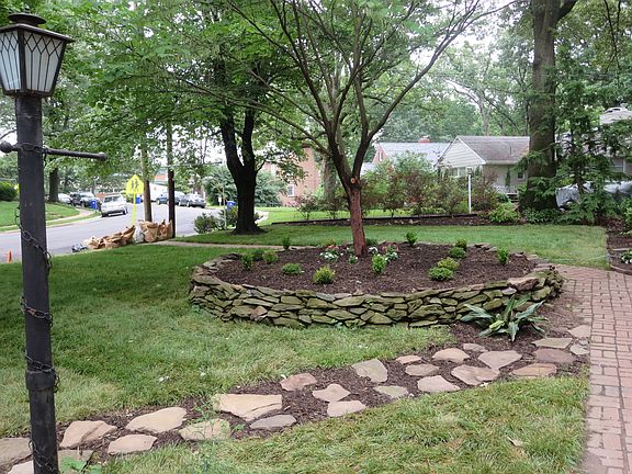 Front stone pathway