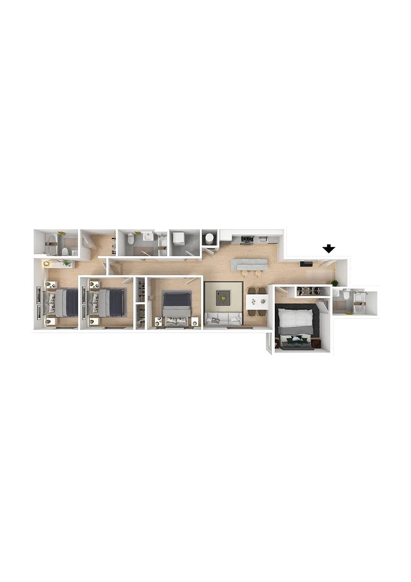 Floor plan 4 Bedroom