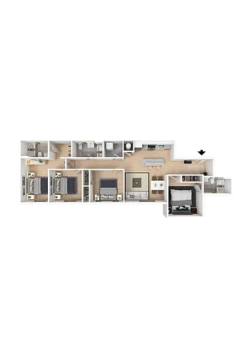 Floor plan 4 Bedroom