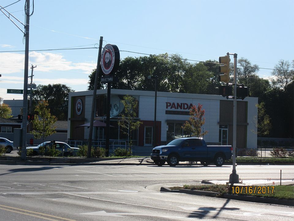 Behind Panda Express
