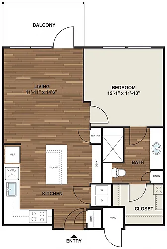 Floor plan A1- The Oberlin