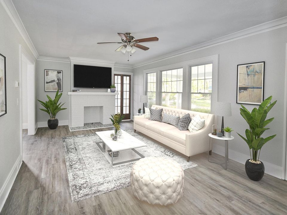 Living Room - Picture has been virtually staged, furniture not included with rental