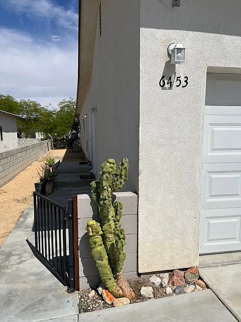 front entrance with gate