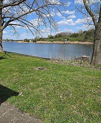 View of lake from back yard