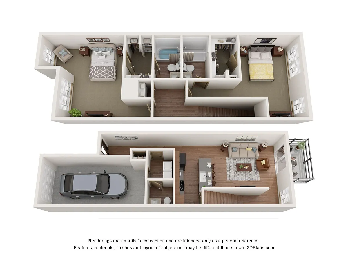 Floor plan B2 - The Everly