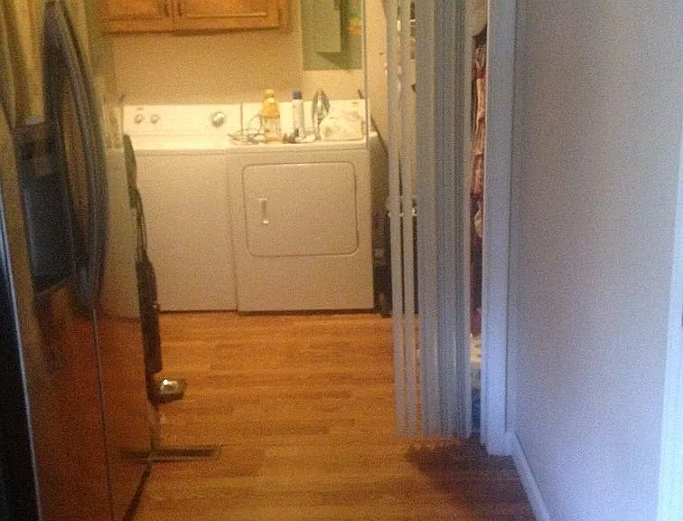 Kitchen and laundry room
