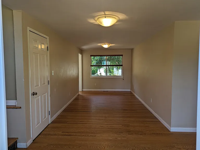 Family room, as seen from the slider door to the back yard