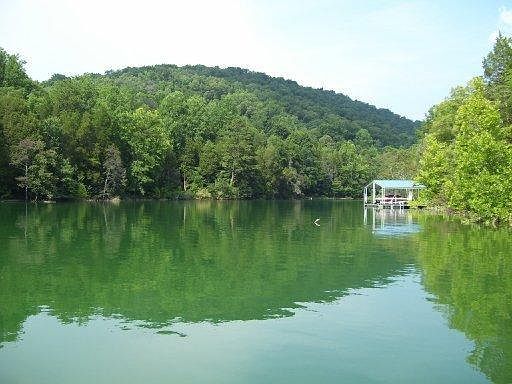 From main channel into cove