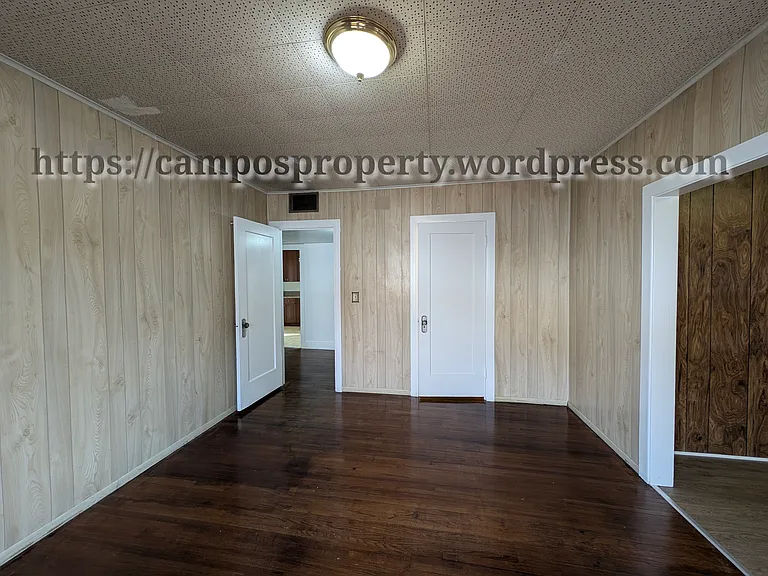 Bedroom with walk in closet.