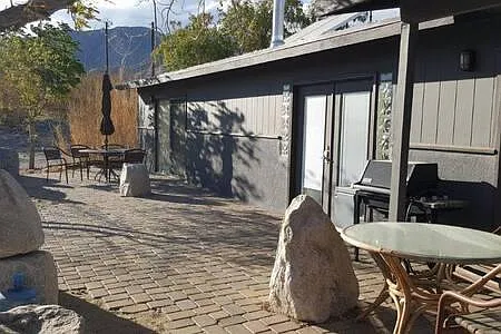 Front of the house and the patio area outside the sliding door off master bedroom.