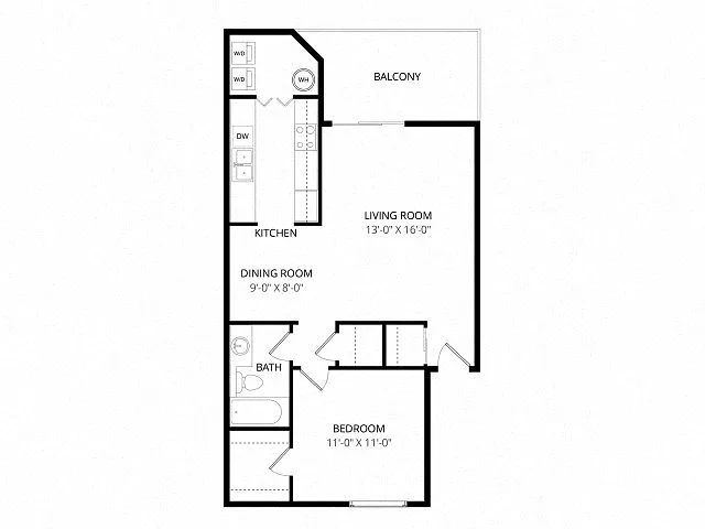 Floor plan 1X1
