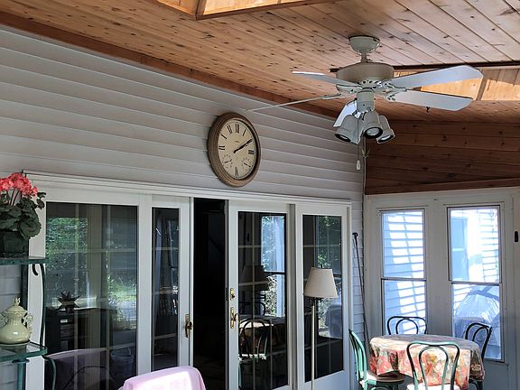 Sun porch by pool, cedar.