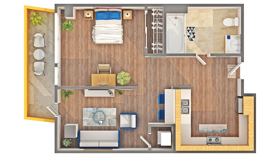Floor plan Seaside II - S7