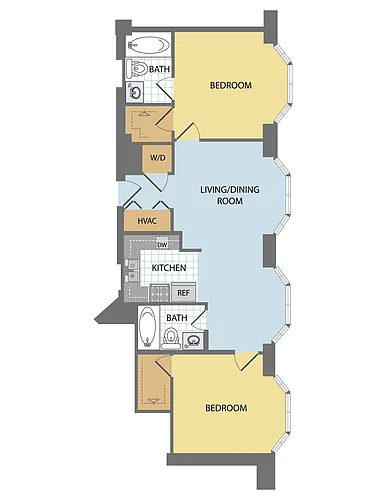 Floor plan Osborn 2C