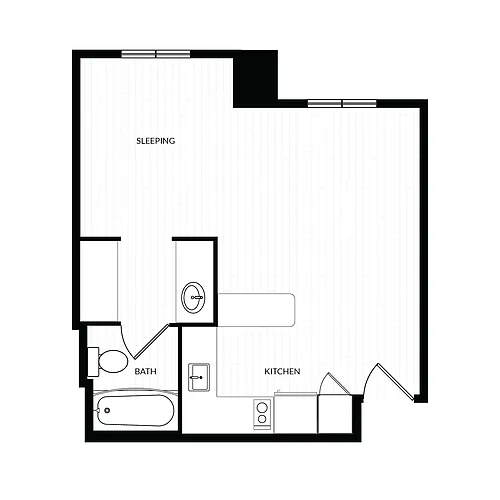 Floor plan Studio C