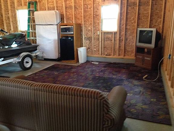 Living area in garage