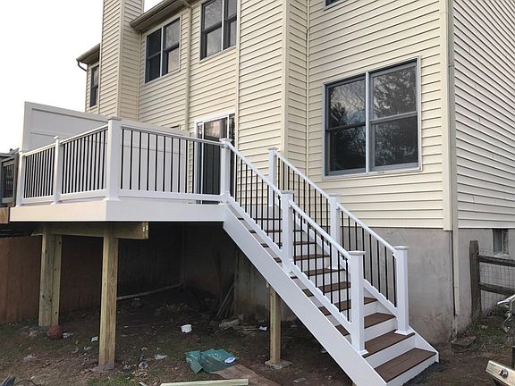 New Deck with stairs to yard