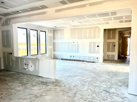 Construction progress - open concept living space