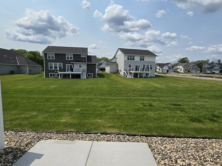 Patio area & backyard