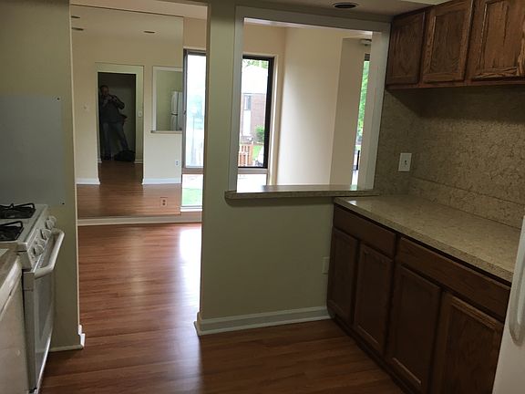 Kitchen looking into dining room