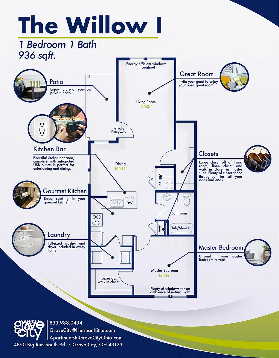 Floor plan 1 bedroom
