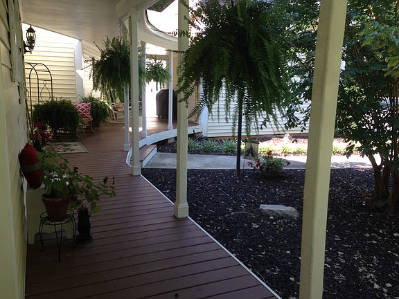 Long wrap around porch