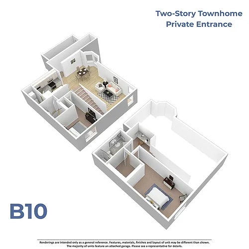 Floor plan B10 w/attached garage