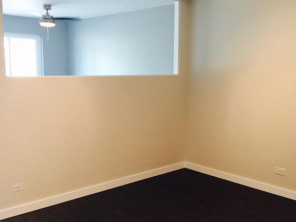 Living room view into the bedroom