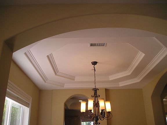Each room has unique, custom ceilings